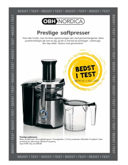 bedst i test obh prestige